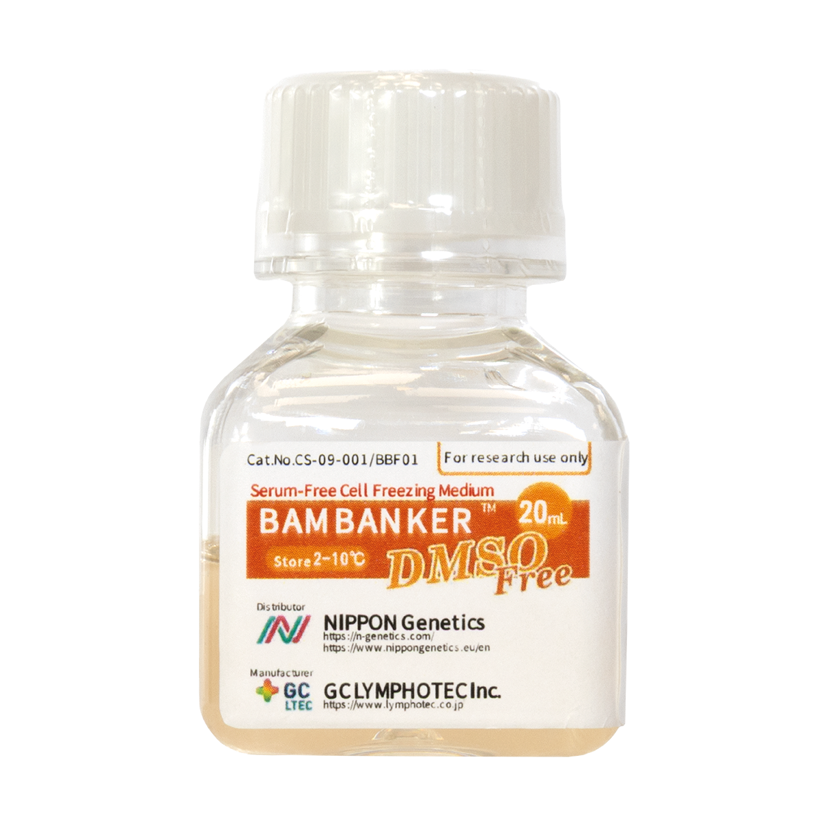 Bambanker™ DMSO Free cell freezing medium bottle