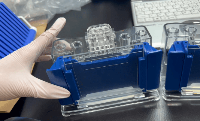 The FastGene hand-casting setup in use